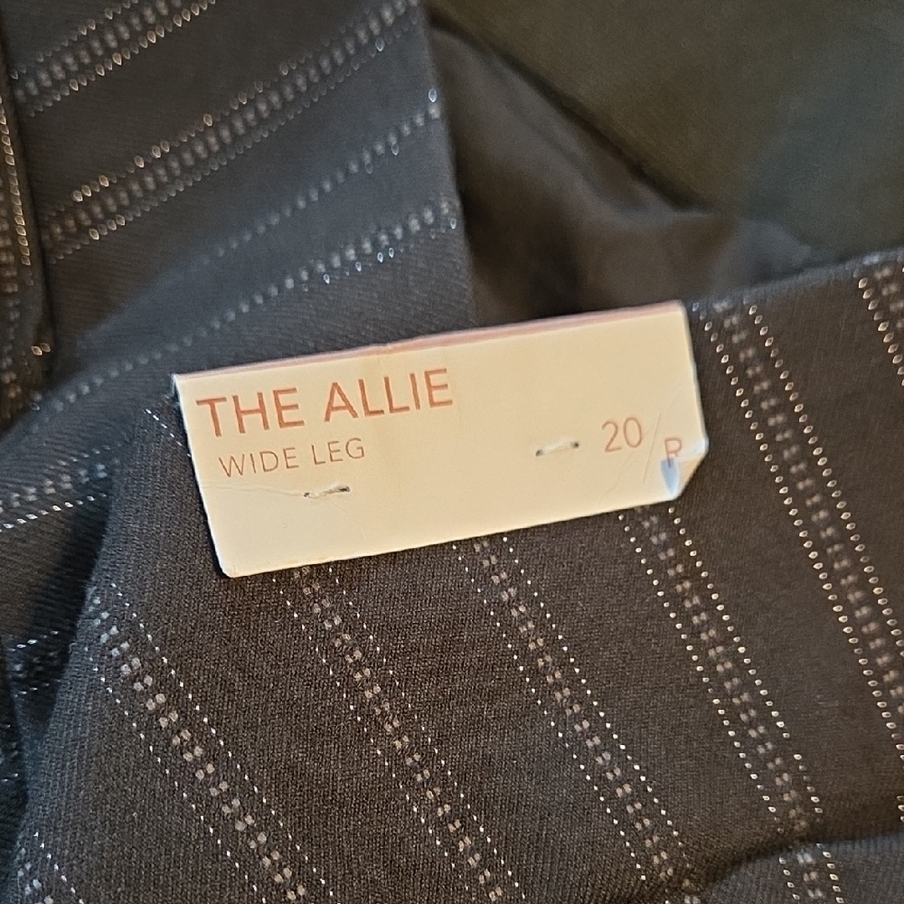 Lane Bryant Charcoal Striped Trousers - Picture 3 of 6